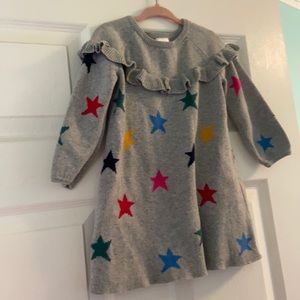 Toddler Girl Sweater Star Dress
